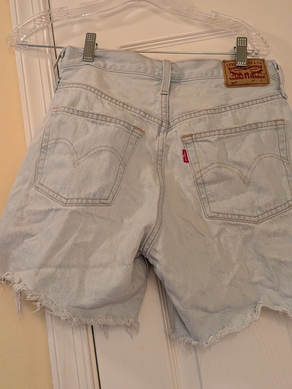 Levi's Women's Light Wash Denim Cutoff Shorts